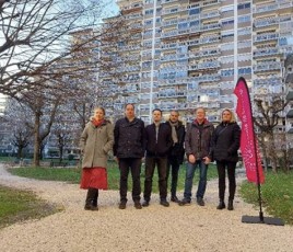 De gauche à droite : Mme Poimboeuf, M. Leroy, M. Confesson, M. Combeau, M. Herrmann et Mme Truc