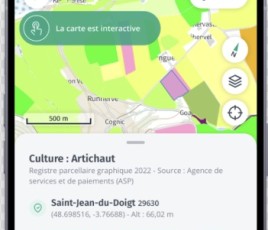 L'interface intuitive de Cartes IGN intègre également un plan interactif