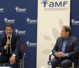 David Lisnard, président de l’AMF, et André Laignel, premier vice-président délégué, ont placé leur rentrée sous le signe de la défense des finances et des libertés locales.