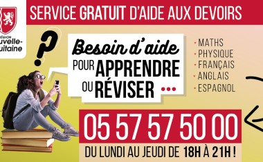 La Nouvelle-Aquitaine crée un service gratuit d’aide aux devoirs