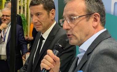 Jean-François Fallacher, patron d'Orange France et David Lisnard, Président de l'AMF et maire de Cannes