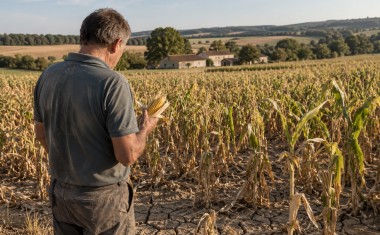 Après trois mois presque sans pluie dans certains territoires, la production française de maïs grain devrait chuter de 35,5 % en 2026, pour une perte économique estimée à un milliard d’euros