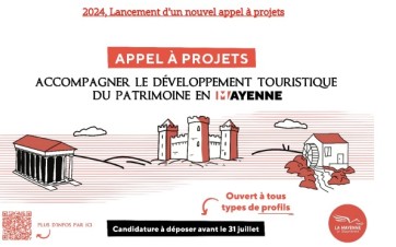 Le deuxième appel à projets « Accompagner le développement touristique du patrimoine en Mayenne » est lancé 