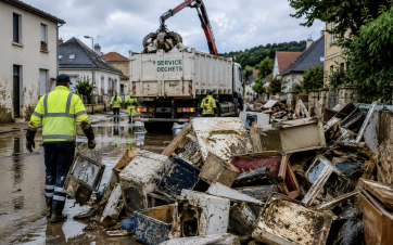 Déchets post-inondation : l’Astee et le CEPRI publient un guide pour aider les territoires à rebondir