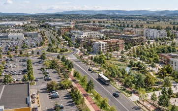 Logements, activités, commerces, mobilités douces et végétalisation commencent à remplacer le modèle monofonctionnel des grandes entrées de ville commerciales.