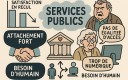 60 % des Français sondés se déclarent satisfaits du fonctionnement des services publics contre 65 % en 2023